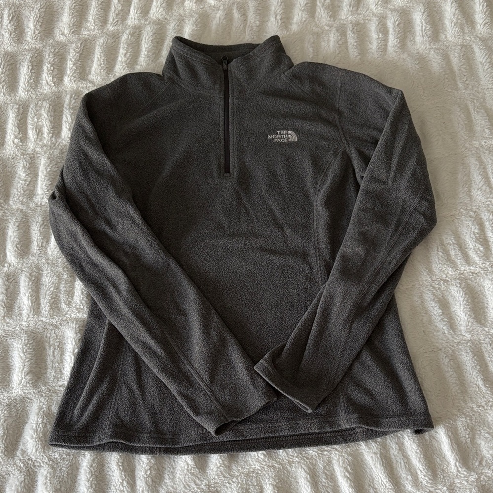The North Face Charcoal Fleece Quarter-Zip Pullover